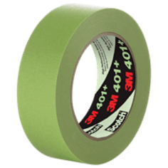 Rollo de cinta verde de enmascarar de alto desempeño 3M 401+