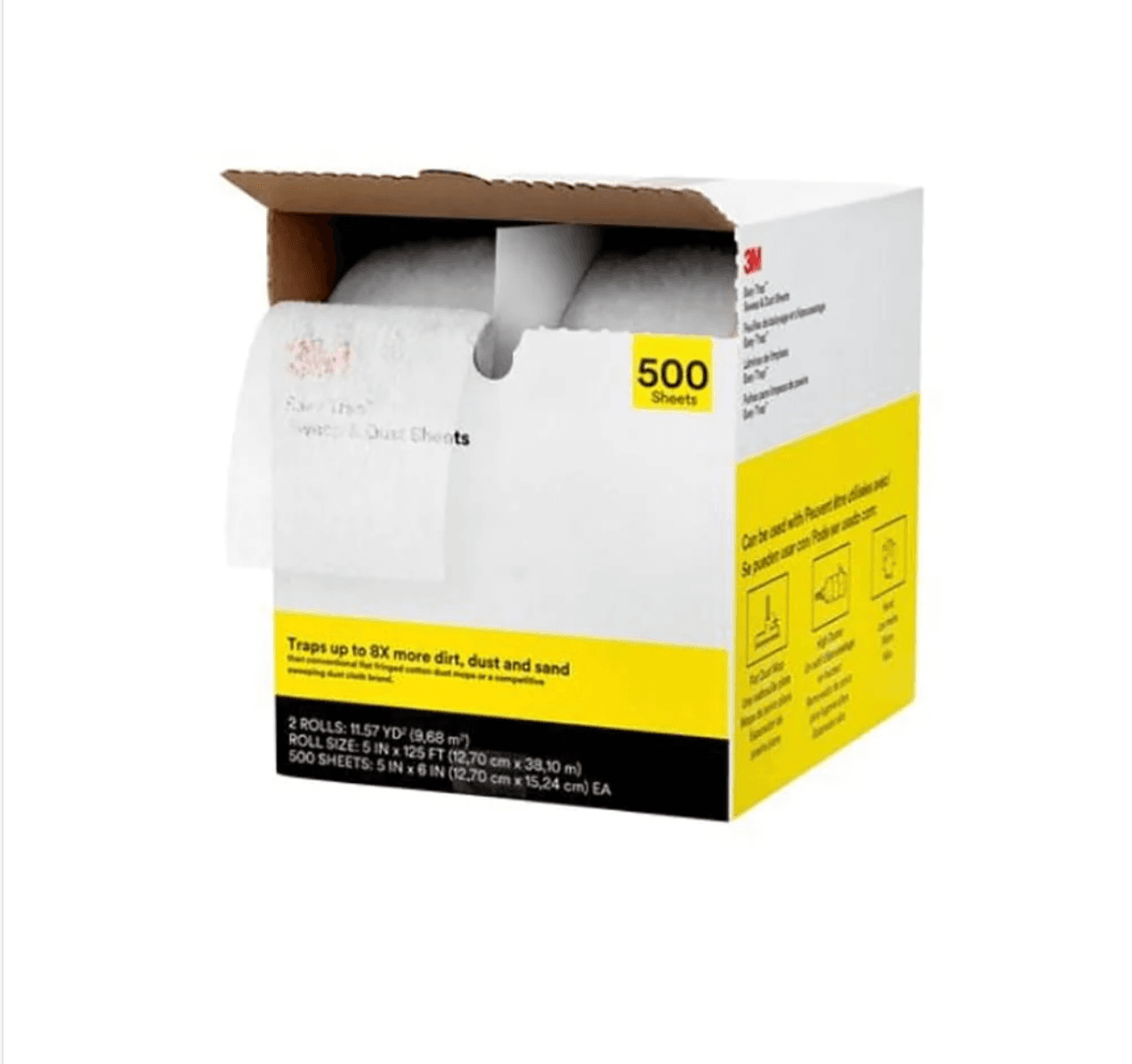 Caja de rollos atrapa polvo 3M para limpieza de superficies