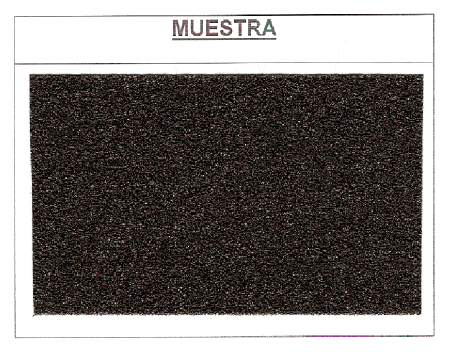 Muestra negra de cinta antideslizante alternativa código 8001