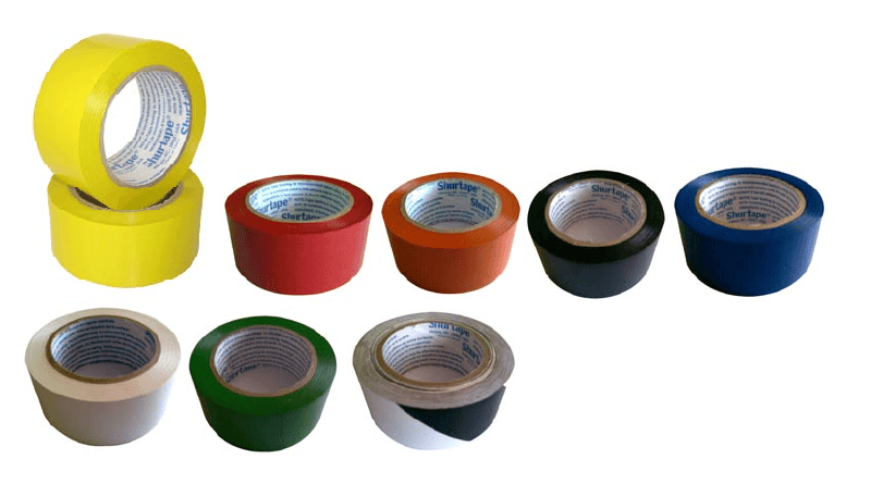 Rollos de cinta demarcatoria alternativa en distintos colores