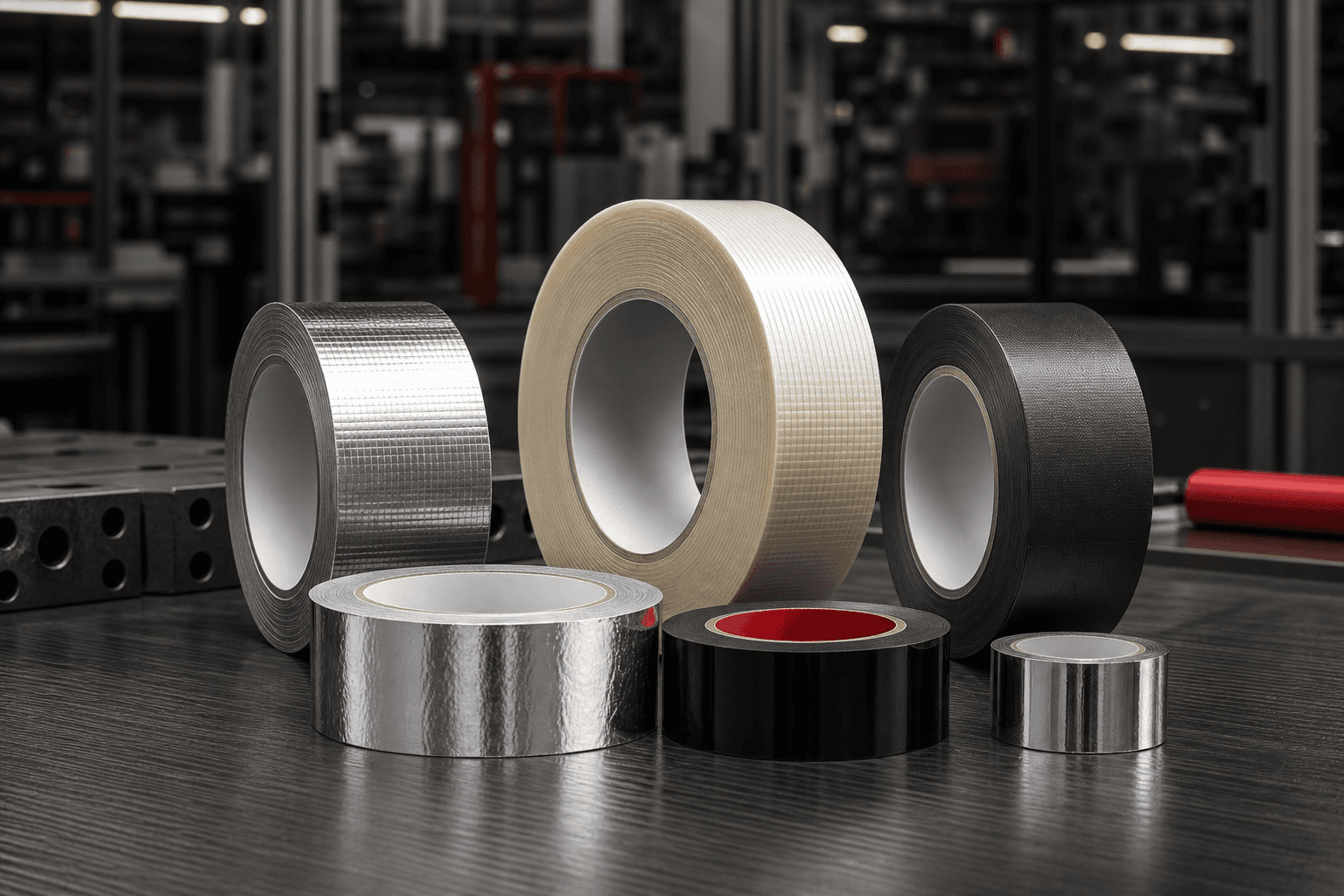 Selección de cintas técnicas de filamento y aluminio